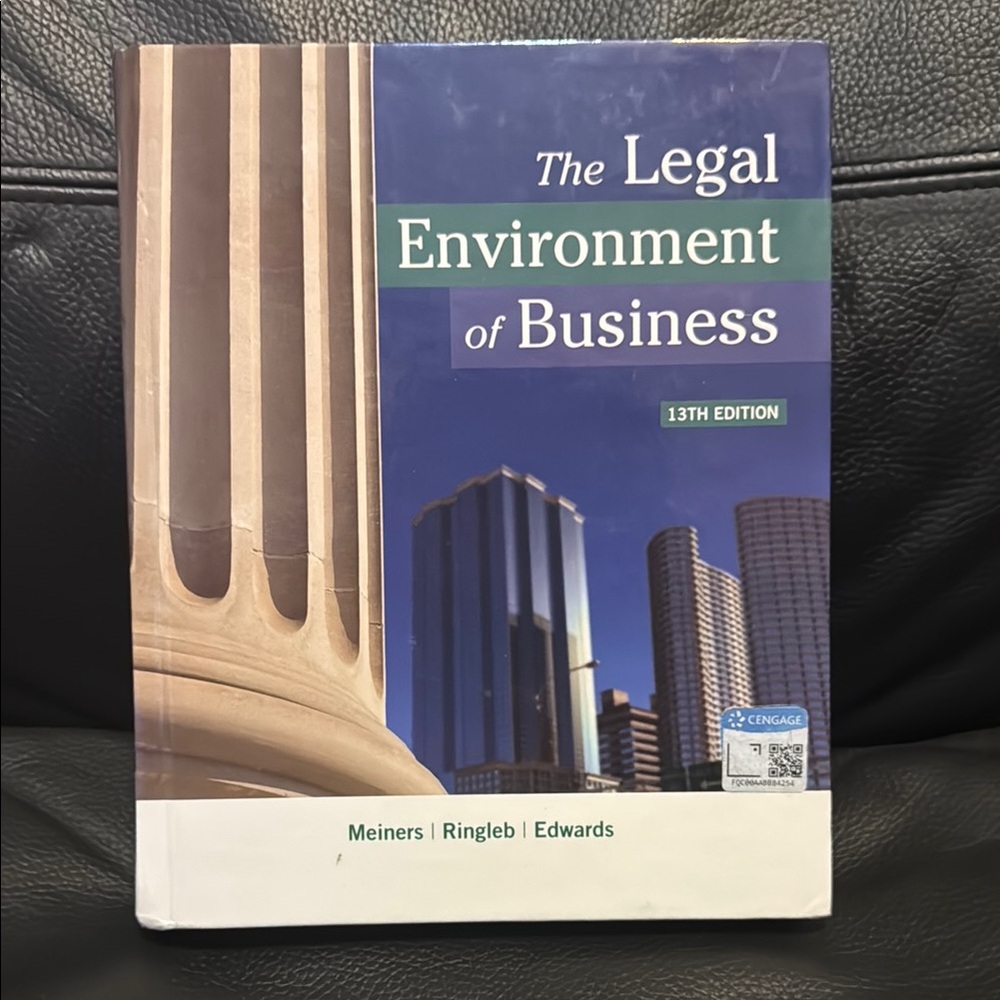 Blue and White Business Law Textbook